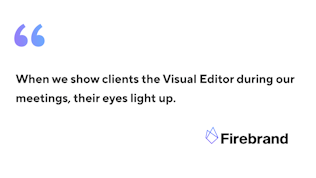 Quote from Firebrand web agency