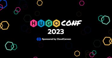 HugoConf 2023, brought to you by CloudCannon