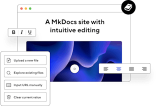 A MkDocs site with intuitive editing