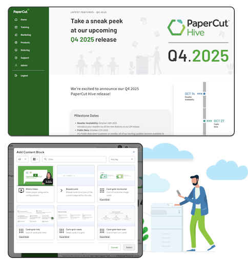 A secure online platform for Papercut's Partners