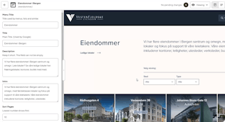 Screenshot of Absoluttweb's client view in CloudCannon