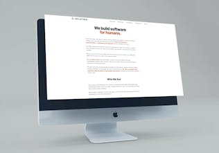 Image of desktop showcasing Arid's website