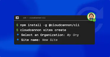 Manage your sites from the terminal with CloudCannon’s CLI