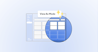 Use View As mode to check a client's permissions