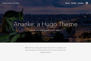 Ananke Hugo theme screenshot