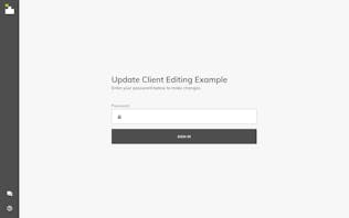 PixelPear client editing login