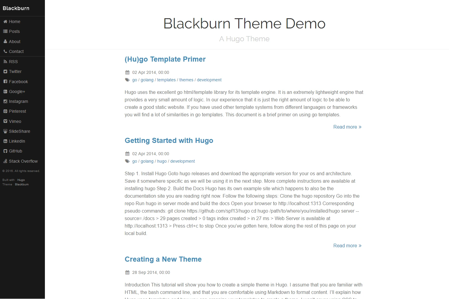 Blackburn Hugo theme screenshot