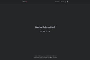 Hello Friend NG Hugo theme screenshot