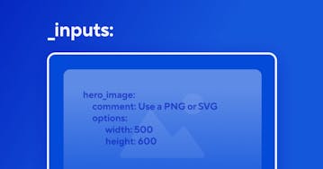 Updated input configuration for your workflows