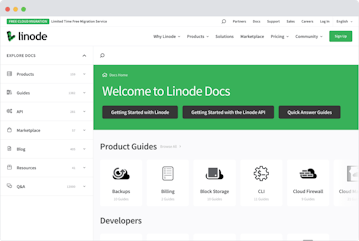 Expansive developer documentation with Hugo
