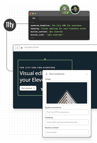 Visual editing for your Eleventy sites