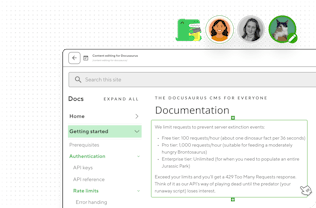 Screenshot of CloudCannon's Visual Editor and active users