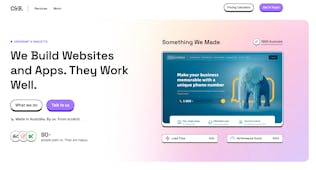 Croissant & Baguette website on device