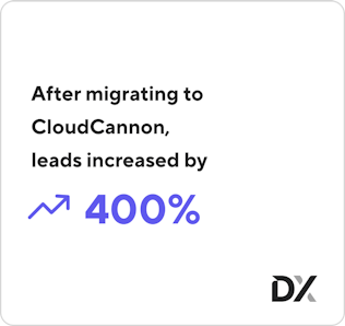 After migrating to CloudCannon, leads increased by 400%