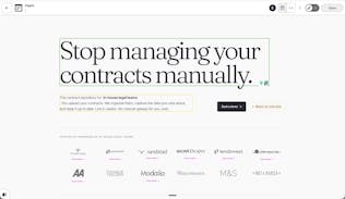 Nomio website editing home page