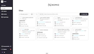 Nomio's branch set up in CloudCannon