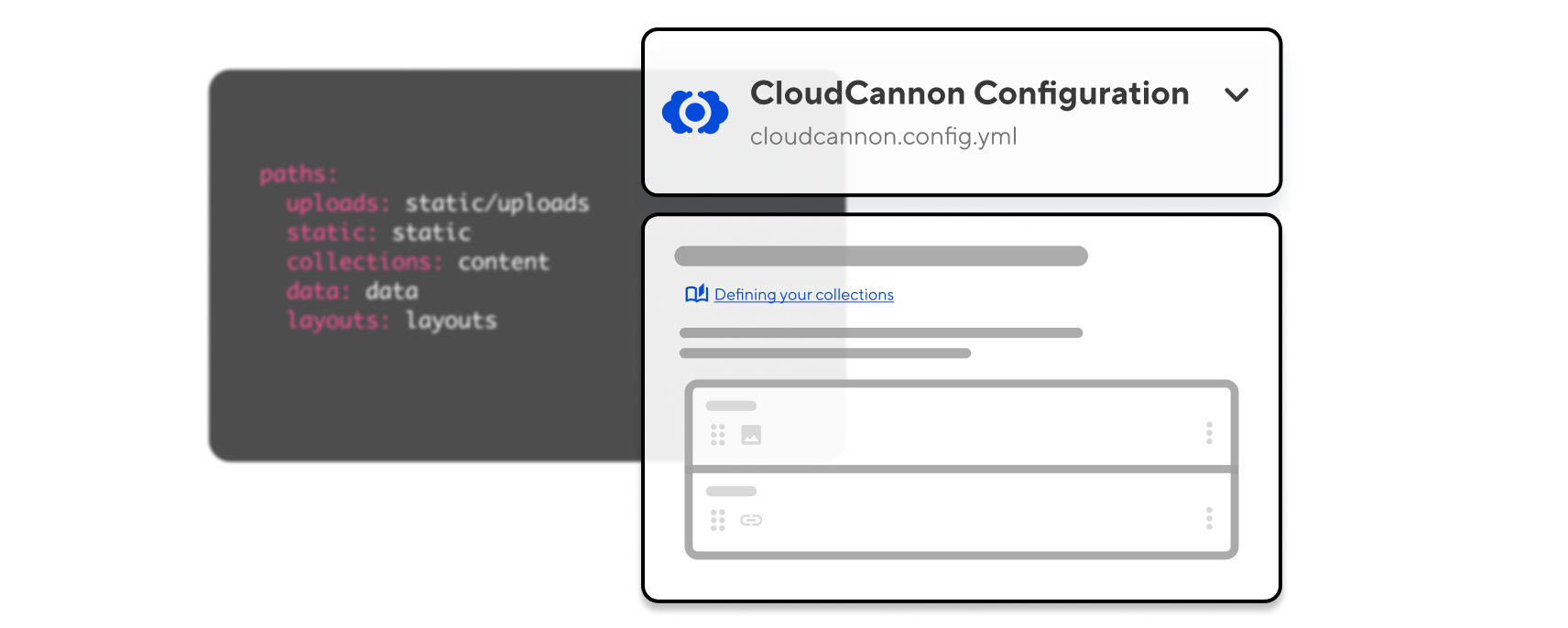 CloudCannon config screen